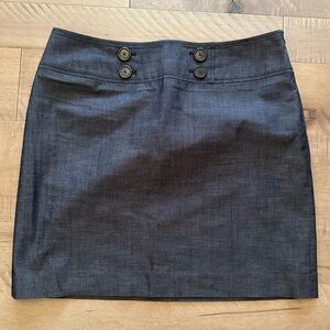 LOFT Dark Gray Mini Skirt